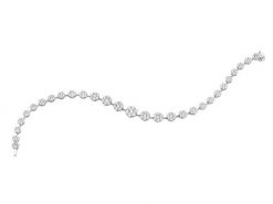 Bransoletka z białego złota z brylantami - 18 cm - 3,75 ct - próba 585. Białe bransoletki Apart, z brylantem, złote. Za 44,990.00 zł.