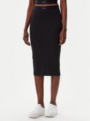 Calvin Klein Underwear Spódnica ołówkowa LV00QS7350 Czarny Slim Fit. Czarne spódnice Calvin Klein Underwear, l, bez wzorów, z bawełny, ołówkowe. Za 159.99 zł.