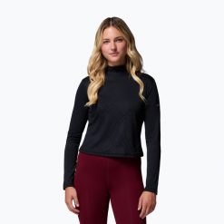Longsleeve trekkingowy damski Columbia Granite Point Turtleneck. Czarne bielizna sportowa Columbia, bez wzorów. Za 209.99 zł.