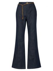 MICHAEL Michael Kors Jeansy MF590HRM24 Granatowy Bootcut Fit. Niebieskie jeansy MICHAEL Michael Kors, bez wzorów. Za 859.99 zł.