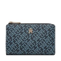 Portfel Tommy Hilfiger. Niebieskie portfele TOMMY HILFIGER, bez wzorów. Za 329.99 zł.