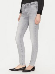 Guess Jeansy W5RA46 D5L81 Szary Skinny Fit. Szare jeansy Guess, l, z aplikacjami. Za 299.99 zł.