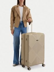 Nine West Walizka duża CEO-NW-L-002-09 GOLD Złoty. Żółte walizki Nine West, bez wzorów, duże. Za 399.99 zł.