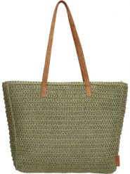 PE FLORENCE Torba plażowa w kolorze oliwkowym - 36 x 45 x 12 cm rozmiar: onesize. Brązowe torby na ramię PE FLORENCE, bez wzorów, z materiału, na ramię, bez dodatków. Za 131.74 zł.