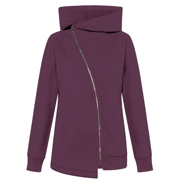 Bluza Deha Bluza Biker Z Bawełny Ekologicznej Damskie. Fioletowe bluzy Deha, m, bez wzorów, z bawełny, z kapturem. Za 621.99 zł.