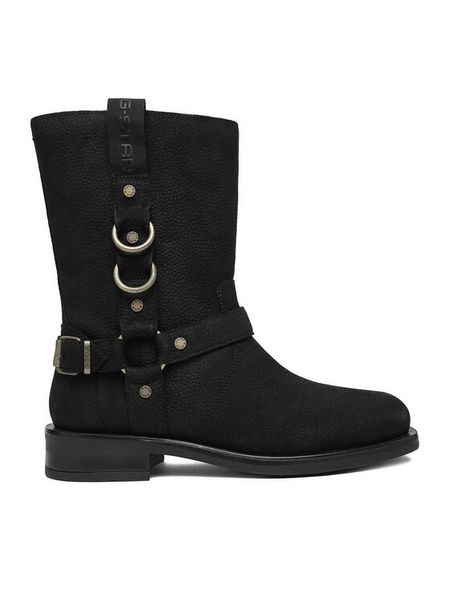 G-Star Raw Botki CEO-WI45-CHRISTIAN-01 Czarny. Czarne botki G-Star Raw, bez wzorów, z nubiku, bez obcasa, na płaskiej podeszwie, bez zapięcia. Za 369.99 zł.