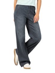 Timezone Dżinsy "Cora" - Comfort fit - w kolorze granatowym rozmiar: W33/L34. Niebieskie jeansy Timezone, l, z aplikacjami. Za 140.86 zł.