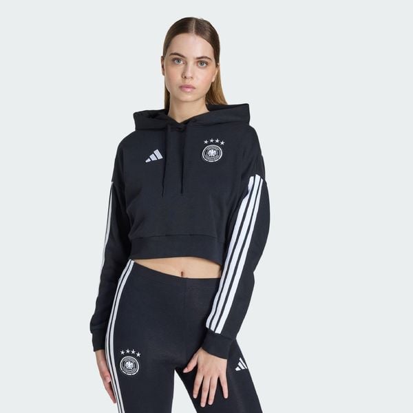 Bluza z kapturem Niemcy DNA. Czarne bluzy Adidas, bez wzorów, z kapturem. Za 259.00 zł.