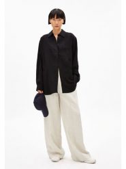 Armedangels Bluzka "Maalgaa" w kolorze czarnym rozmiar: L. Czarne bluzki ARMEDANGELS, l, bez wzorów, z wiskozy, klasyczne, bez kołnierzyka, bez ramiączek. Za 178.79 zł.