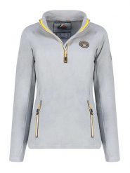 Geographical Norway Bluza polarowa w kolorze szarym rozmiar: L. Szare bluzy Geographical Norway, l, bez wzorów, z polaru, bez kaptura. Za 92.42 zł.