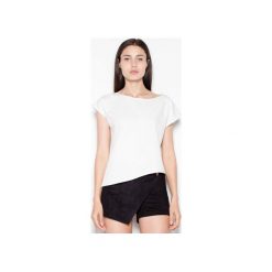 Bluzka VT008 Ecru. Brązowe bluzki Venaton, xl, bez wzorów, bez kołnierzyka, bez ramiączek. Za 99.00 zł.