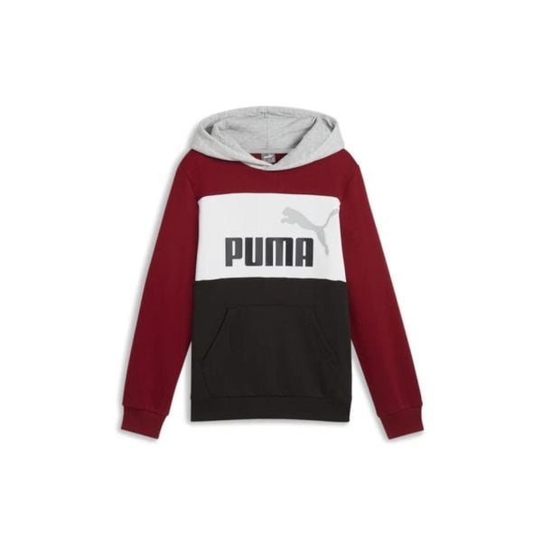 Puma Bluza Ess Block Fl 67971713. Czerwone bluzy Puma, bez wzorów, bez kaptura. Za 95.00 zł.