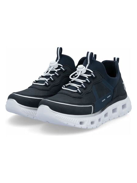 Rieker Sneakersy w kolorze granatowym rozmiar: 38. Niebieskie trampki Rieker, bez wzorów, bez zapięcia. Za 174.95 zł.