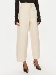 Calvin Klein Jeansy K20K207270 Écru Wide Leg. Jeansy Calvin Klein, bez wzorów. Za 369.99 zł.