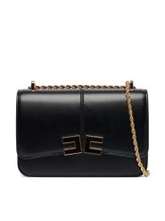 Elisabetta Franchi Torebka BS-91A-61E2-V390 Czarny. Czarne listonoszki Elisabetta Franchi, bez wzorów, ze skóry, bez dodatków. Za 1,659.99 zł.