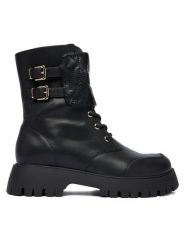 Just Cavalli Trapery 79RA3S97 ZSD64 Czarny. Czarne trapery i śniegowce Just Cavalli, ze skóry. Za 1,079.00 zł.