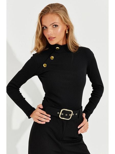 Cool and sexy Koszulka w kolorze czarnym rozmiar: M. Czarne bluzki Cool and sexy, m, bez wzorów, bez kołnierzyka, bez ramiączek. Za 74.28 zł.