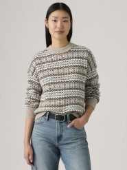 Levi's Sweter w kolorze beżowo-białym rozmiar: M. Białe swetry Levi's®, m, bez wzorów, z wełny, bez ramiączek. Za 141.85 zł.
