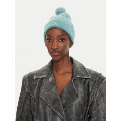 Czapka Calvin Klein. Niebieskie czapki Calvin Klein, bez wzorów. Za 279.99 zł.