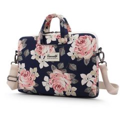 Torba Canvaslife 15''-16'' navy rose. Czerwone torby na laptopa Canvaslife, bez wzorów, z materiału. Za 79.90 zł.