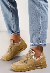 Beżowe Buty Sportowe Irinyxih. Brązowe obuwie sportowe Renee, przed kostkę, bez zapięcia. Za 79.99 zł.