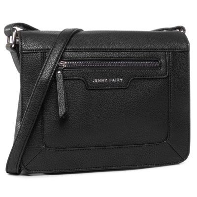Jenny Fairy RD0239 Czarny. Czarne torebki klasyczne Jenny Fairy, bez wzorów, ze skóry ekologicznej, bez dodatków. Za 89.99 zł.