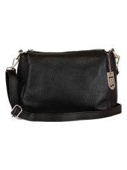 Lucca Baldi Skórzana torebka "Melfi" w kolorze czarnym - 26 x 19 x 9 cm rozmiar: onesize. Czarne torby na ramię Lucca Baldi, bez wzorów, z materiału, na ramię, bez dodatków. Za 309.95 zł.
