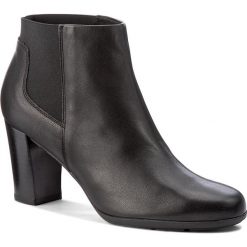 Botki GEOX - D Anny A B D745FB 00085 C9999 Black. Czarne botki Geox, bez wzorów, z materiału, bez obcasa, na obcasie, bez zapięcia. W wyprzedaży za 349.00 zł.