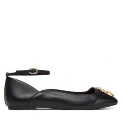 Baleriny Liu Jo. Czarne baleriny Liu Jo, bez wzorów, bez obcasa. Za 629.99 zł.