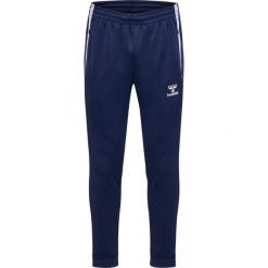 Spodnie do biegania Hummel Lead 2.0. Niebieskie spodnie sportowe Hummel, bez wzorów, z dresówki, do biegania. Za 217.50 zł.