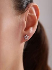 Heliophilia Srebrne kolczyki-wkrętki rozmiar: onesize. Szare kolczyki Heliophilia, z cyrkonią, srebrne. Za 57.20 zł.