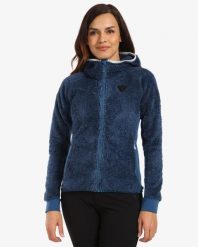 Bluza damska z kapturem Kilpi Norka. Niebieskie bluzy Kilpi, bez wzorów, z materiału, z kapturem. Za 422.05 zł.