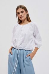 Bawełniana koszula. Koszule MOODO, xl, bez wzorów, z bawełny, bez kołnierzyka, bez ramiączek. W wyprzedaży za 35.99 zł.