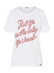 Timezone Koszulka w kolorze białym rozmiar: W28. Białe bluzki Timezone, bez wzorów, z bawełny, bez kołnierzyka, bez ramiączek. Za 39.99 zł.