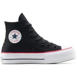 Buty sportowe Converse Chuck Taylor All Star Lift Platform Leopard. Czarne obuwie sportowe Converse, bez zapięcia. Za 379.45 zł.