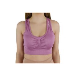 Biustonosz sportowy damski GymHero Miami Cute Bra. Fioletowe bielizna sportowa Gym Hero, l, bez wzorów, z elastanu. Za 69.99 zł.