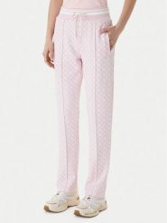 Guess Spodnie dresowe V5YB20 KB212 Różowy Regular Fit. Czerwone spodnie dresowe Guess, xl, z aplikacjami, z dresówki. Za 399.99 zł.