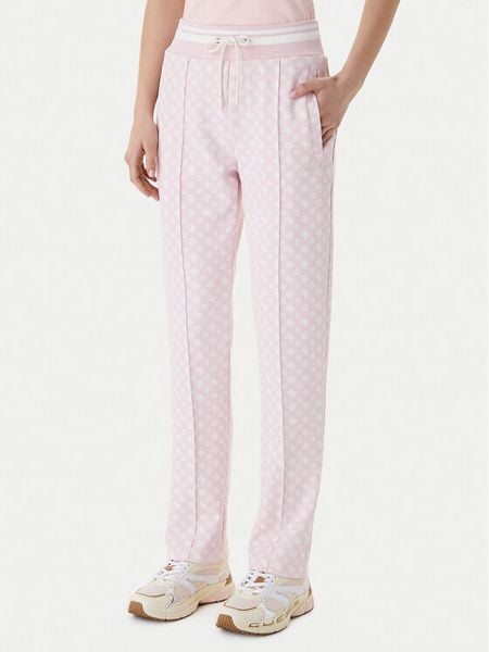 Guess Spodnie dresowe V5YB20 KB212 Różowy Regular Fit. Czerwone spodnie dresowe Guess, l, z aplikacjami, z dresówki. Za 429.99 zł.