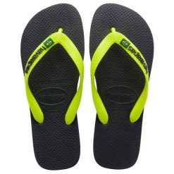 Klapki Havaianas Model 4110850 Kolor Czarny. Czarne klapki Havaianas, bez wzorów, z gumy, bez obcasa. Za 154.99 zł.