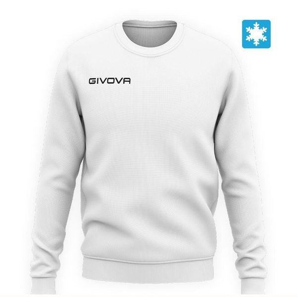 Bluza Givova Felpa biała 2XL. Białe bluzy Givova, m, bez wzorów, z bawełny, bez kaptura. Za 88.10 zł.