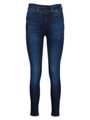 Guess Dżinsy - Skinny fit - w kolorze granatowym rozmiar: W25/L29. Niebieskie jeansy Guess, l, z aplikacjami, z podwyższonym stanem. Za 114.44 zł.