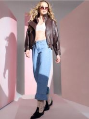 Jeansy straight z falbanką na nogawce - niebieski. Niebieskie jeansy Sinsay, l, bez wzorów. Za 59.99 zł.