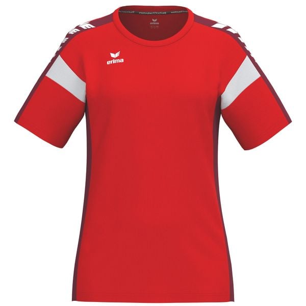 Koszulka Erima Celebrate 125 Function czerwona. Czerwone bluzki Erima, bez wzorów, z meshu, sportowe, bez kołnierzyka, bez ramiączek. Za 279.99 zł.