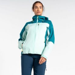 Kurtka przeciwdeszczowa damska Mountain Series. Fioletowe kurtki sportowe Dare 2b, bez wzorów, z materiału, bez kaptura, wspinaczkowe. W wyprzedaży za 249.99 zł.