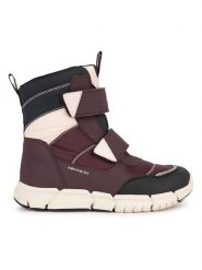 Geox Kozaki zimowe "Flexyper" w kolorze bordowo-jasnoróżowym rozmiar: 38. Czerwone kozaki Geox, na zimę, z gumy, bez obcasa, bez zapięcia. Za 246.95 zł.