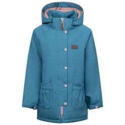 Trespass Roselettie - Damska kurtka przeciwdeszczowa w kolorze jasnoturkusowym. Zielone kurtki sportowe Trespass, na zimę, bez wzorów, z puchu, bez kaptura. Za 341.99 zł.