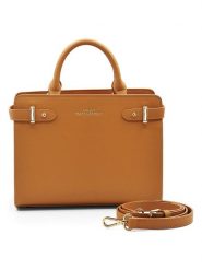 ATELIERS SAINT GERMAIN Skórzana torebka w kolorze karmelowym - 25 x 19 x 10 cm rozmiar: onesize. Brązowe torby na ramię ATELIERS SAINT GERMAIN, bez wzorów, z materiału, przez ramię, bez dodatków. Za 391.99 zł.