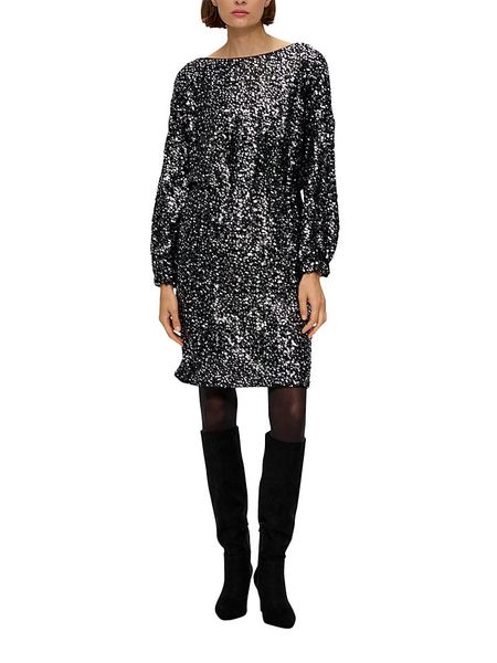 S.Oliver Sukienka w kolorze czarnym rozmiar: 40. Czarne sukienki S.Oliver, na co dzień, s, bez wzorów, bez kołnierzyka, bez ramiączek, midi, proste. Za 131.12 zł.