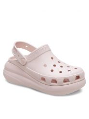 Crocs Klapki Classic Crush Clog 207521 Różowy. Czerwone klapki Crocs, bez wzorów, z tworzywa sztucznego, bez obcasa. Za 259.99 zł.