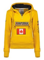 ANAPURNA Bluza "Gymana" w kolorze musztardowym rozmiar: L. Żółte bluzy ANAPURNA, l, bez wzorów, z kapturem. Za 105.38 zł.